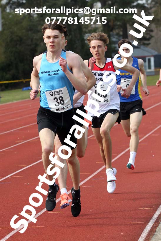 800 metres, 2021 NECAA Open Graded Meeting, Morpeth. Photo: David T. Hewitson/Sports for All Pics